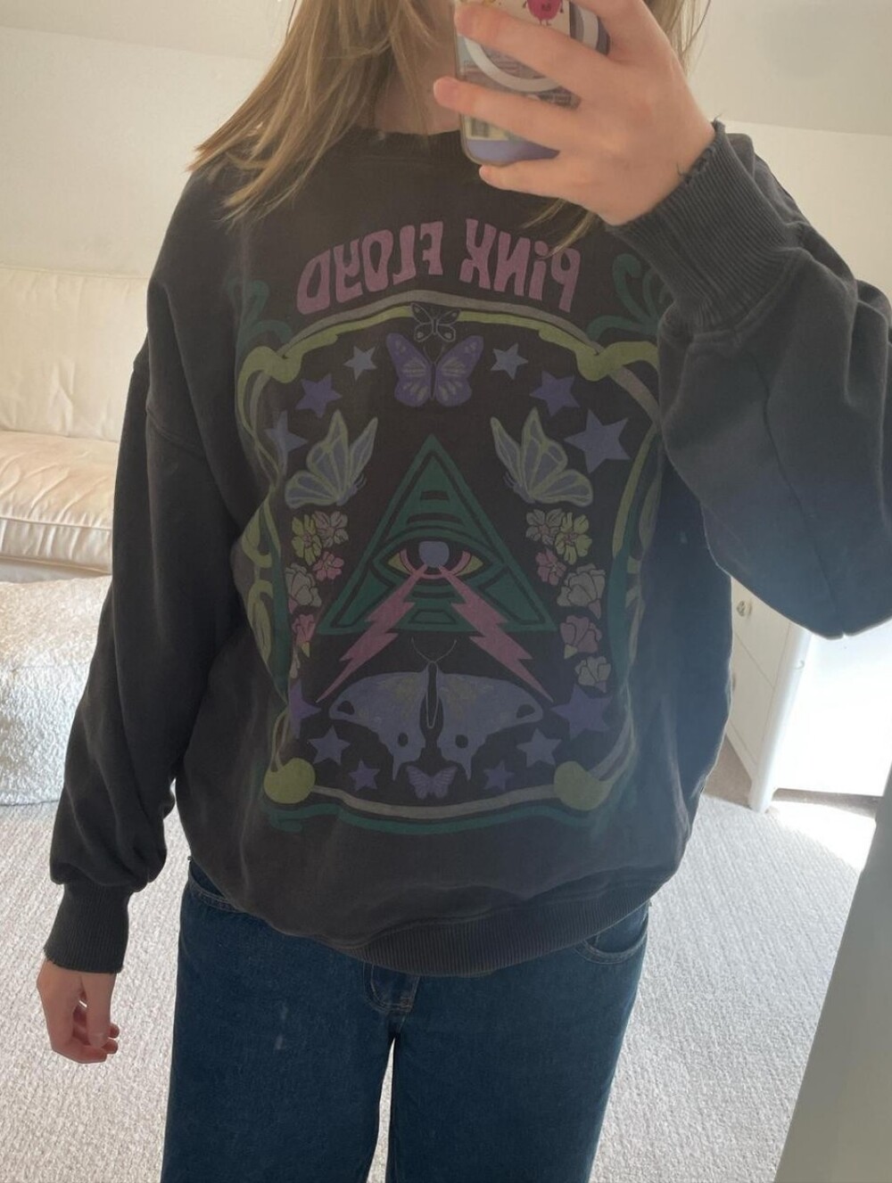 American Eagle Pink Floyd Crewneck Sweatshirt